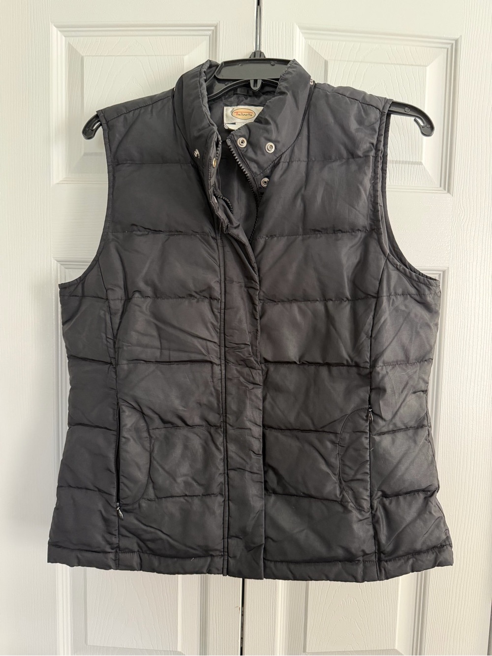 Talbots Black Quilted Puffer Vest